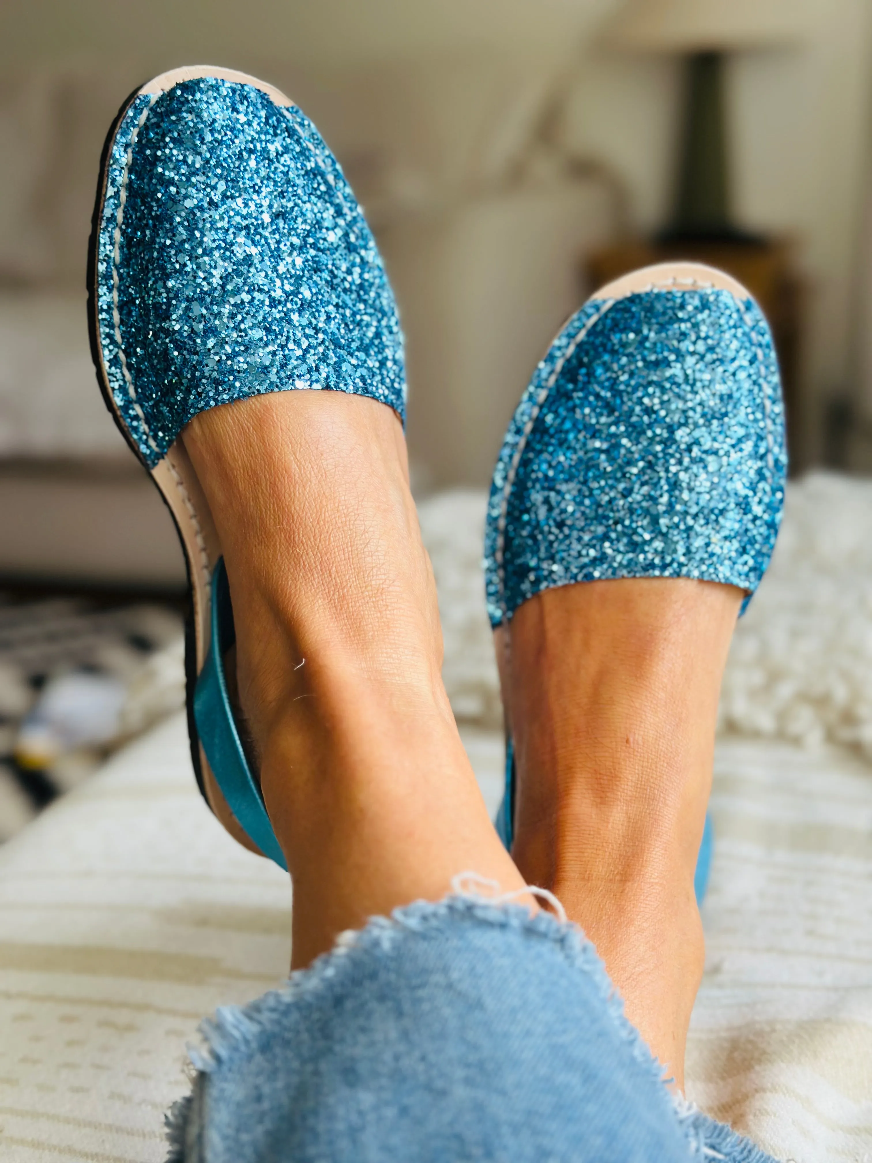 Aquamarina Glitter Avarcas