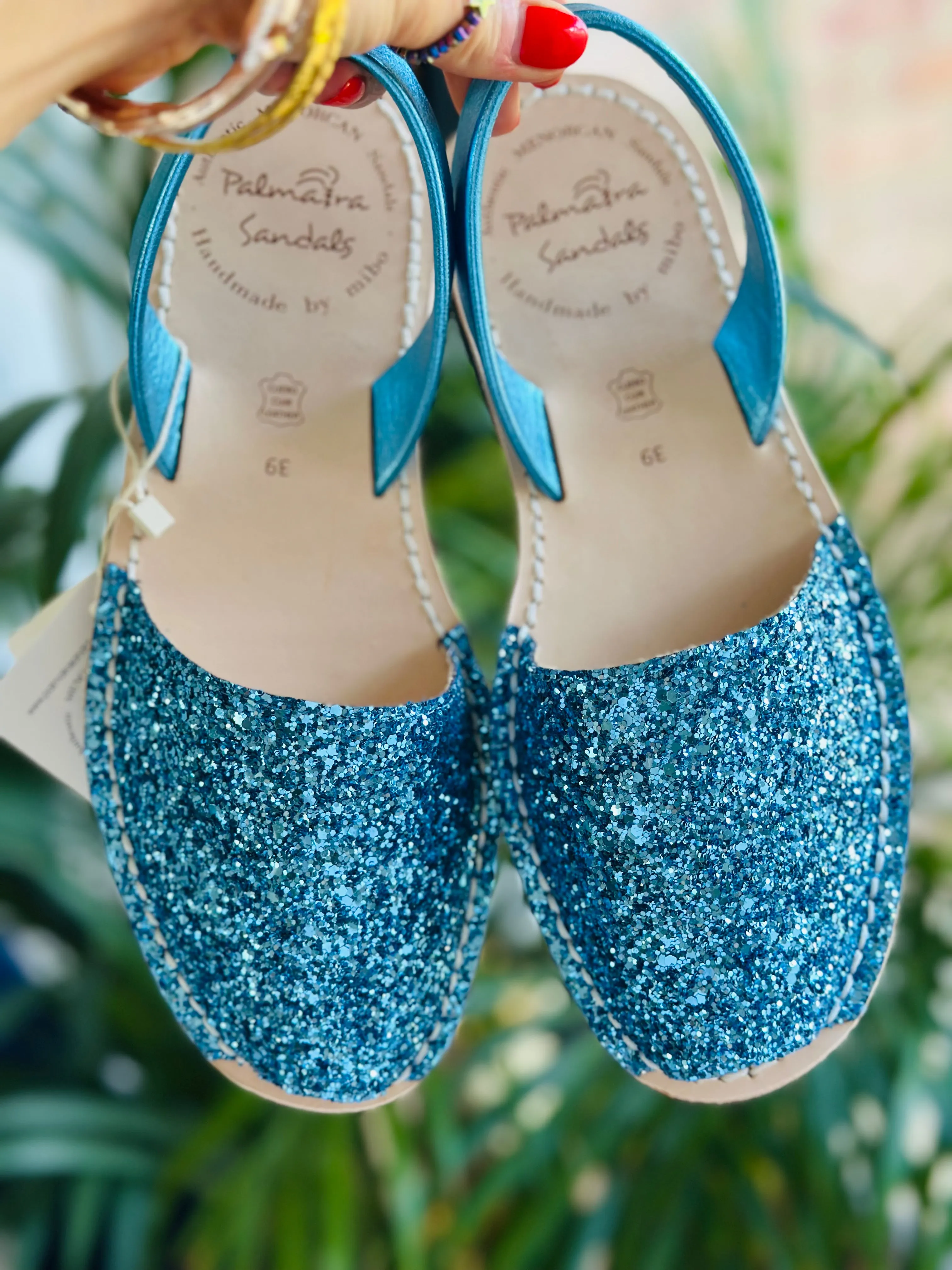 Aquamarina Glitter Avarcas