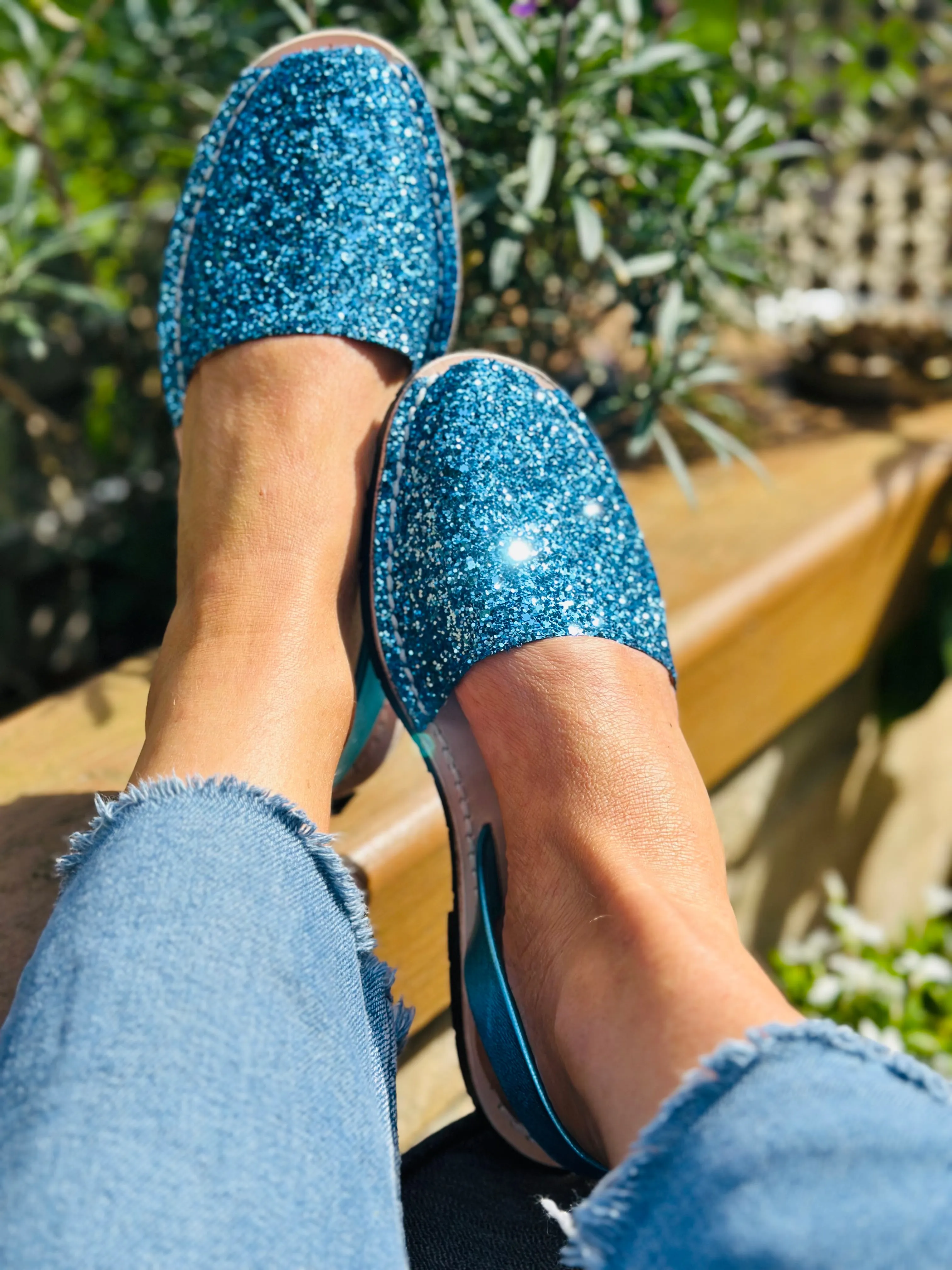Aquamarina Glitter Avarcas
