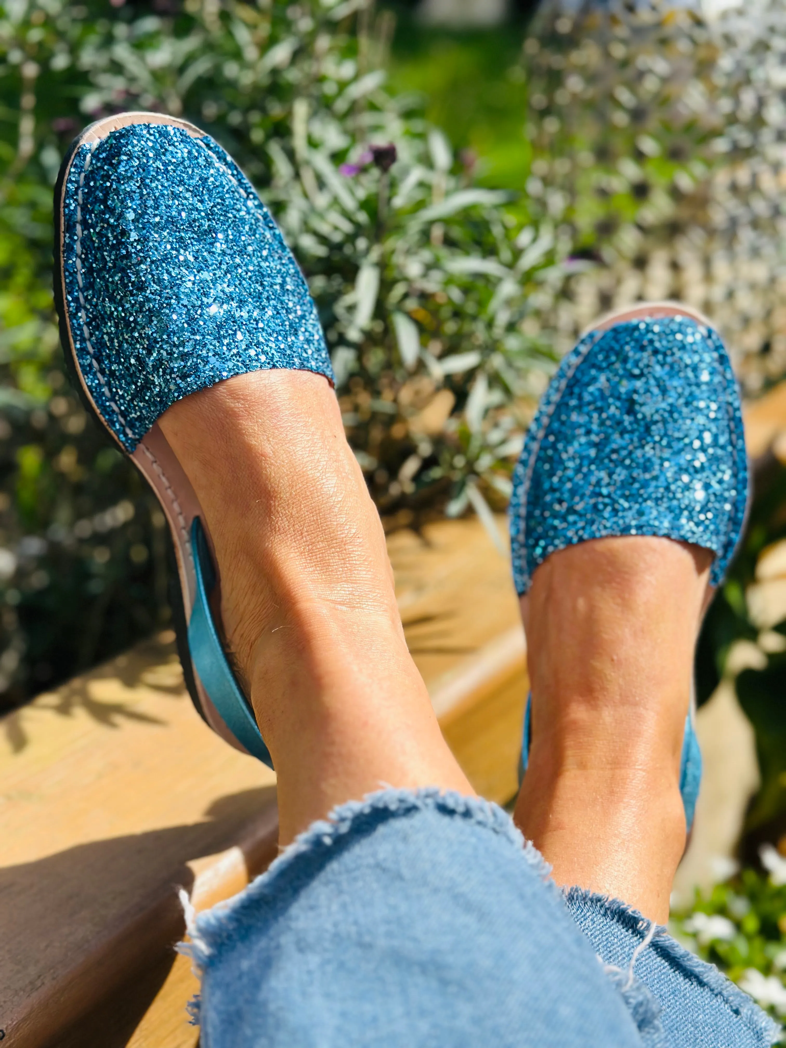 Aquamarina Glitter Avarcas