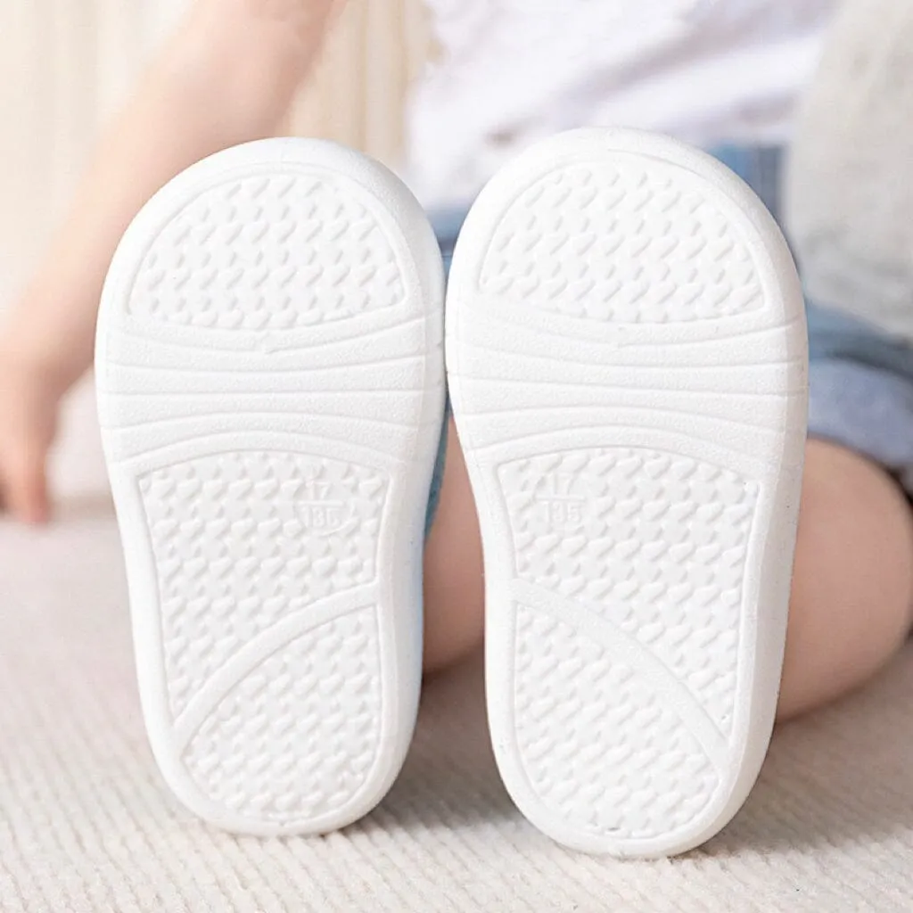 Color Stripe Mesh First Walker Sneakers