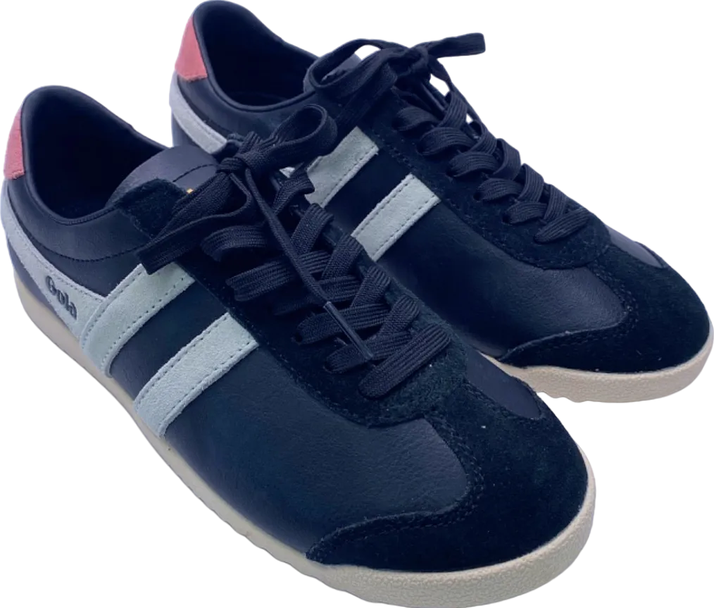 Gola Black/Pink/White CLA366 Bullet Pure Trainers UK 4