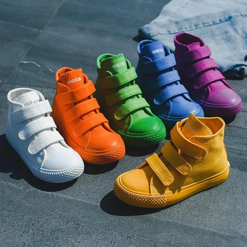 Harley Colors High Top Kids Canvas Shoes