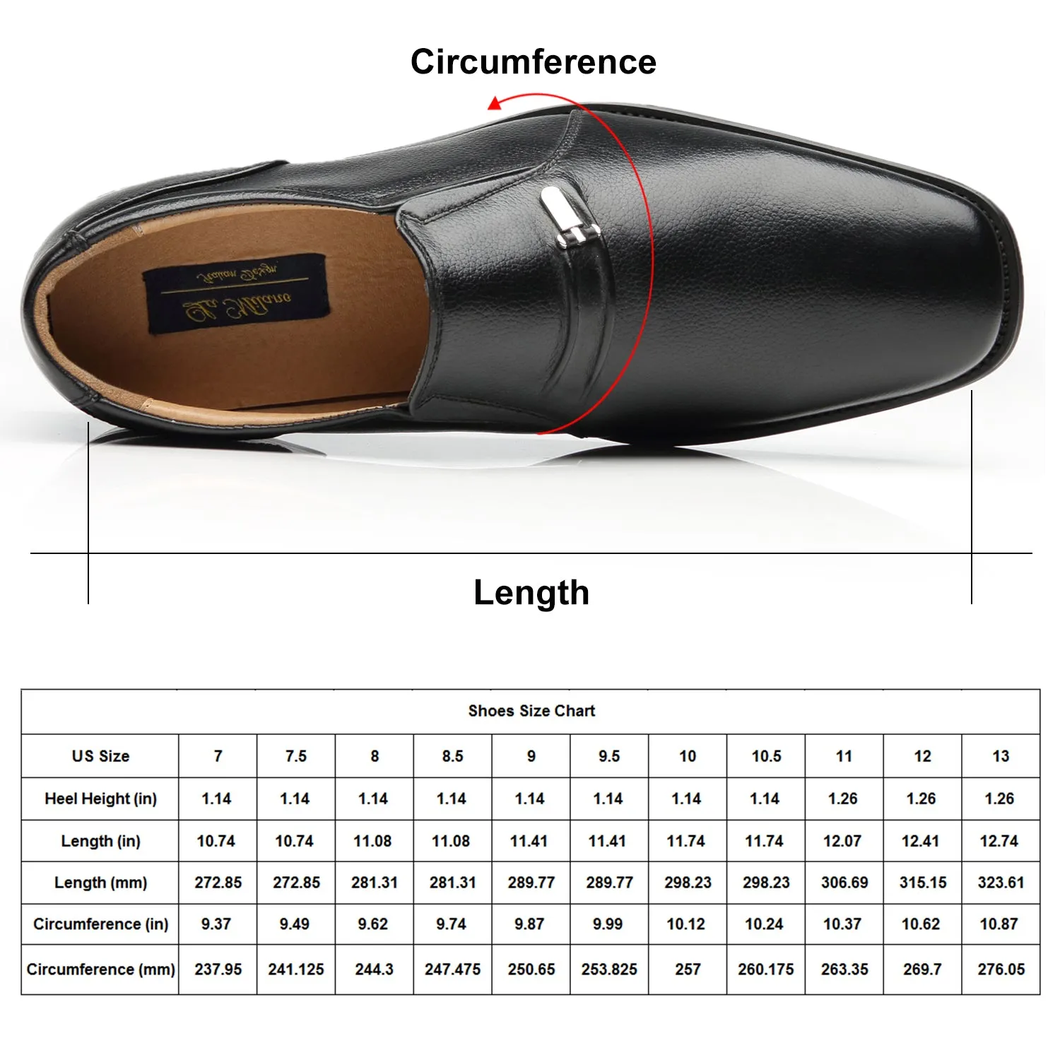 Men's Slip On Loafers Shoes for Men Loaf-4-Black