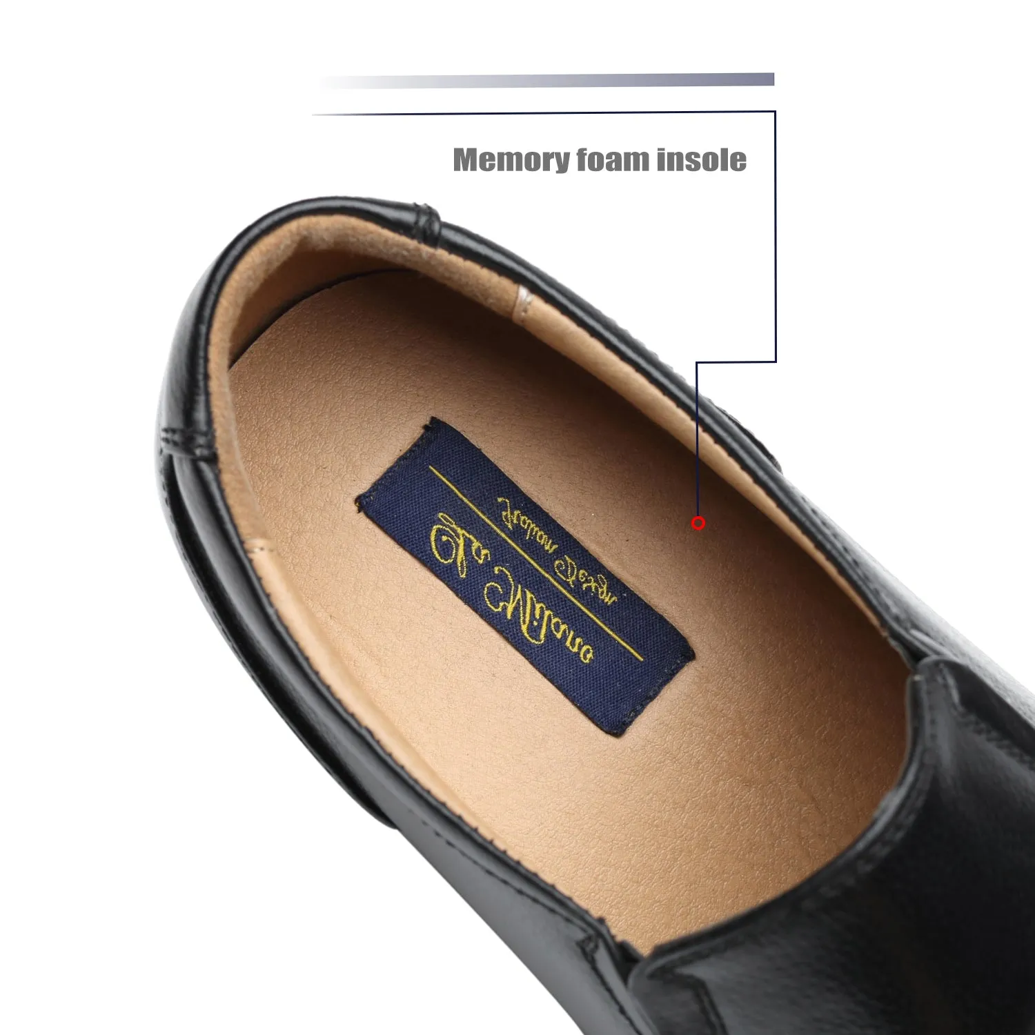 Men's Slip On Loafers Shoes for Men Loaf-4-Black