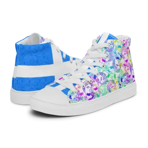 VOSRIO Select CMYK Hellas Womens high top canvas shoes