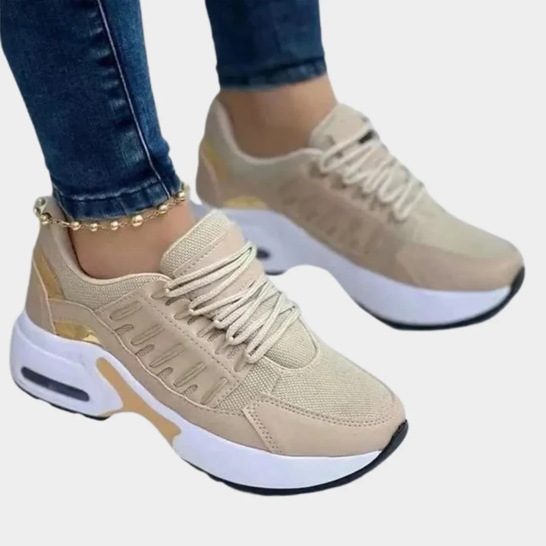 Women's Breathable Mesh Sneakers  Lightweight  Non-Slip Wedge Heel  Multiple Colours