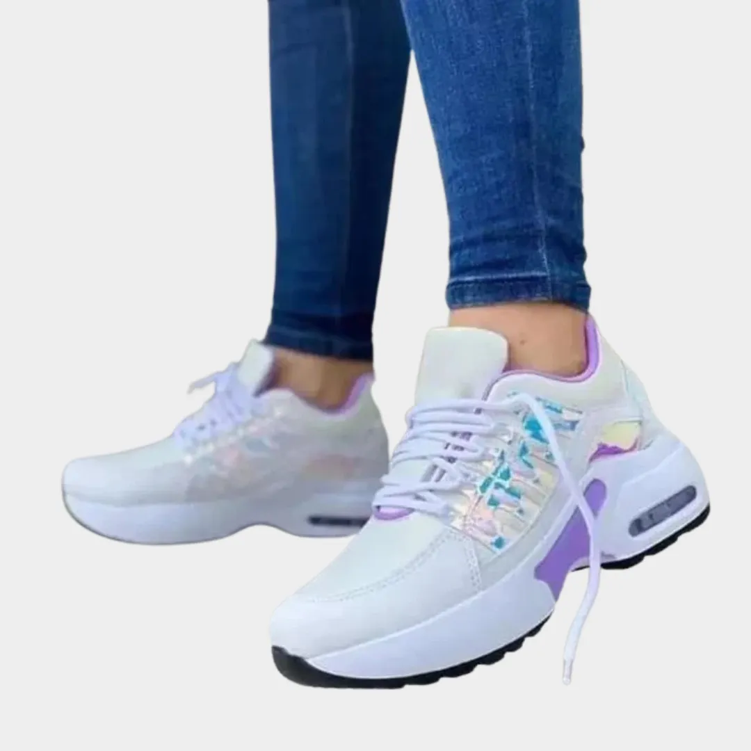 Women's Breathable Mesh Sneakers  Lightweight  Non-Slip Wedge Heel  Multiple Colours