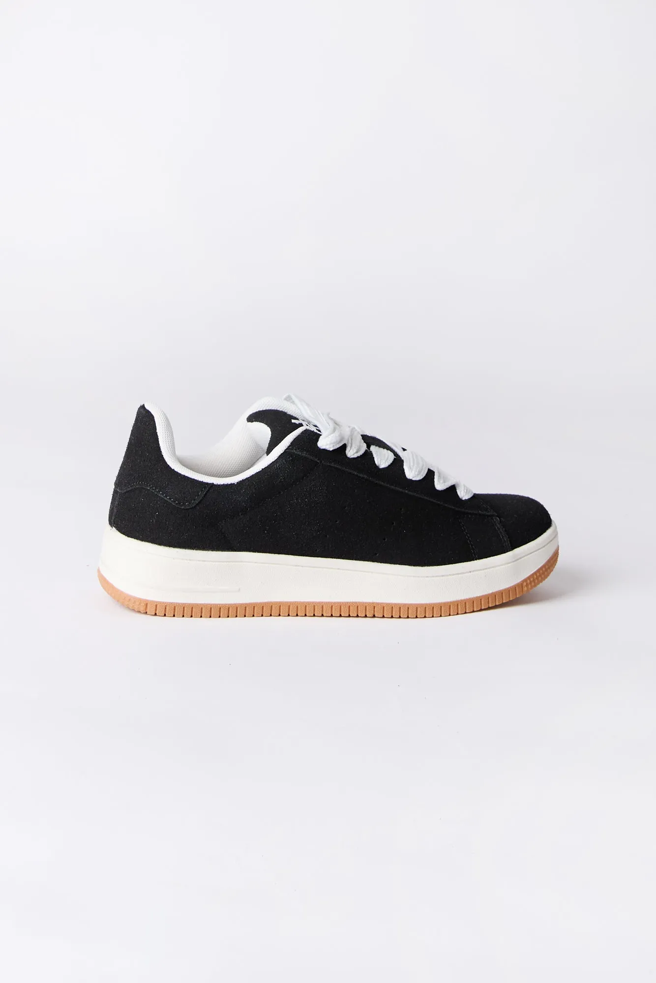 Zoo York Youth Black and White Suede Low Tops