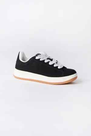 Zoo York Youth Black and White Suede Low Tops