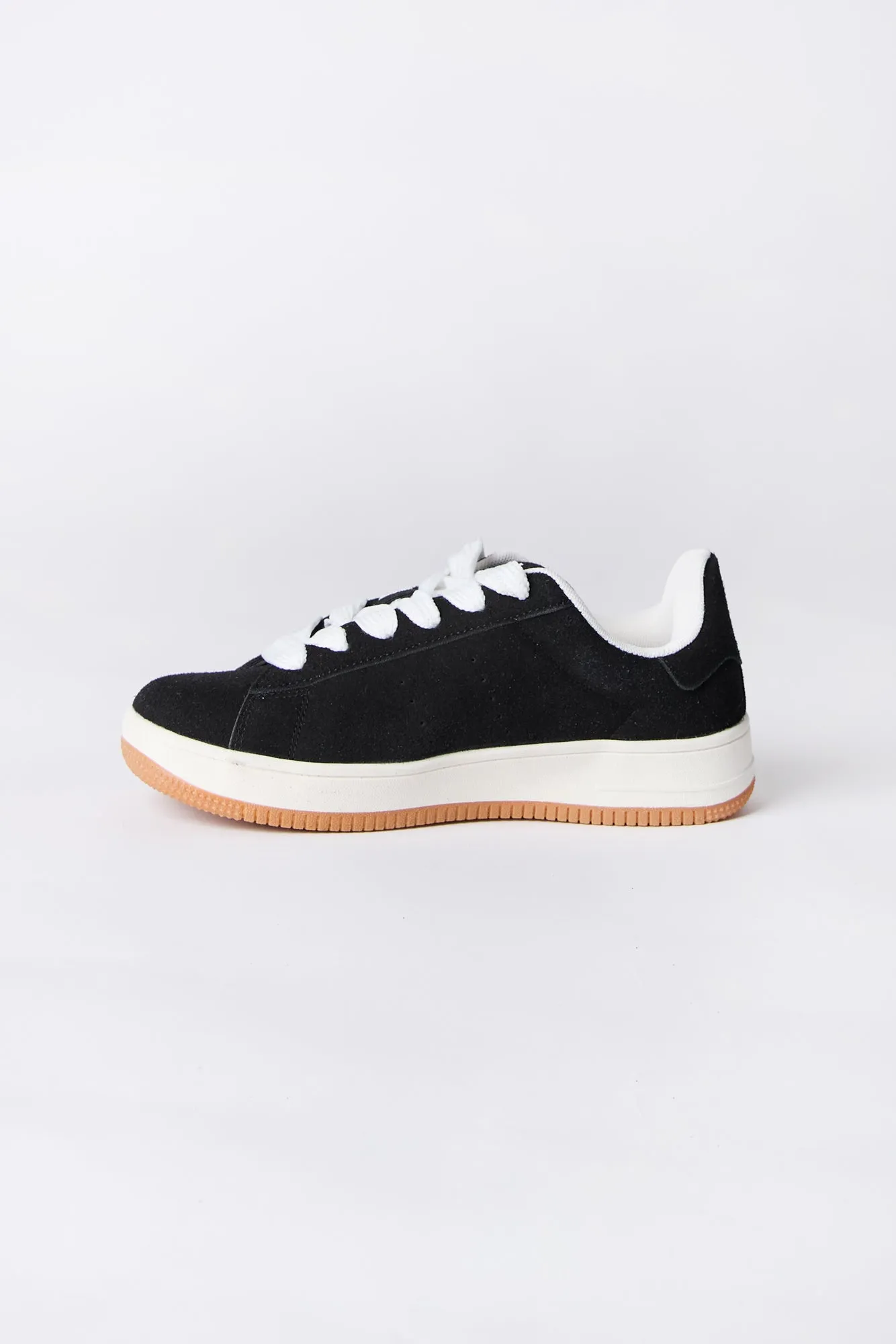 Zoo York Youth Black and White Suede Low Tops